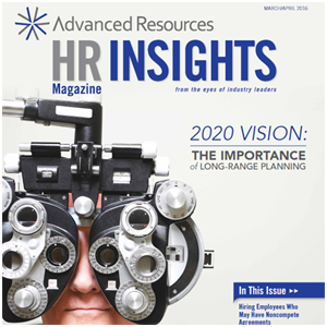2020 Vision: The Importance of Long-Range Planning [HR Insights Magazine March/April 2016]